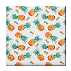 Pineapple Background Pattern Fruit Face Towel by Wegoenart