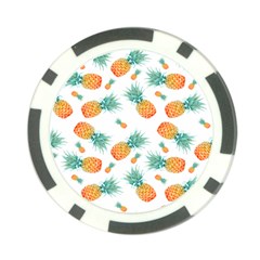 Pineapple Background Pattern Fruit Poker Chip Card Guard (10 Pack) by Wegoenart