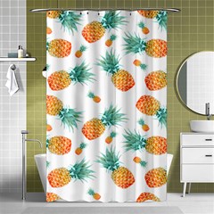 Pineapple Background Pattern Fruit Shower Curtain 48  X 72  (small)  by Wegoenart