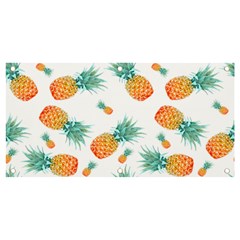 Pineapple Background Pattern Fruit Banner And Sign 4  X 2  by Wegoenart