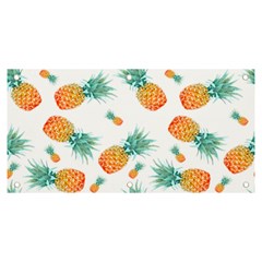 Pineapple Background Pattern Fruit Banner And Sign 6  X 3  by Wegoenart