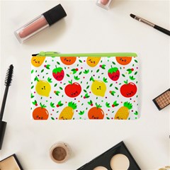 Pattern Fruit Fruits Orange Green Cosmetic Bag (xs) by Wegoenart