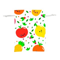 Pattern Fruit Fruits Orange Green Lightweight Drawstring Pouch (s) by Wegoenart