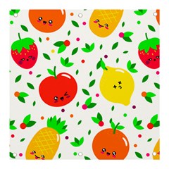 Pattern Fruit Fruits Orange Green Banner And Sign 3  X 3  by Wegoenart