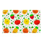 Pattern Fruit Fruits Orange Green Banner and Sign 5  x 3  Front