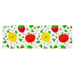 Pattern Fruit Fruits Orange Green Banner And Sign 6  X 2 