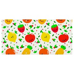 Pattern Fruit Fruits Orange Green Banner And Sign 8  X 4 