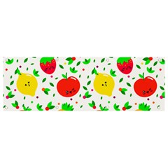 Pattern Fruit Fruits Orange Green Banner And Sign 9  X 3  by Wegoenart