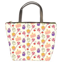 Cupcake Pattern Lollipop Bucket Bag by Wegoenart