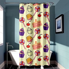 Cupcake Pattern Lollipop Shower Curtain 36  X 72  (stall)  by Wegoenart