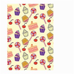 Cupcake Pattern Lollipop Small Garden Flag (two Sides) by Wegoenart