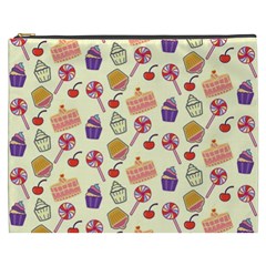 Cupcake Pattern Lollipop Cosmetic Bag (xxxl) by Wegoenart