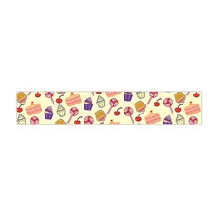 Cupcake Pattern Lollipop Flano Scarf (mini) by Wegoenart