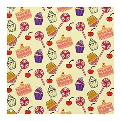 Cupcake Pattern Lollipop Banner And Sign 3  X 3 