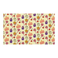 Cupcake Pattern Lollipop Banner And Sign 5  X 3  by Wegoenart