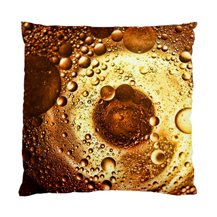 Olive Oil Bubbles Gold Oil Food Standard Cushion Case (One Side)