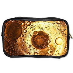 Olive Oil Bubbles Gold Oil Food Toiletries Bag (one Side) by Wegoenart