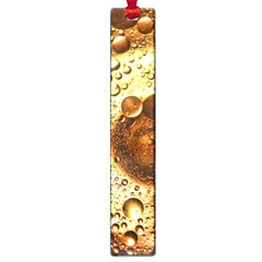 Olive Oil Bubbles Gold Oil Food Large Book Marks by Wegoenart