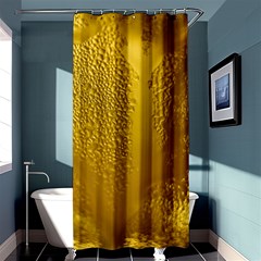 Beer Drink Glass Yellow Cup Bar Shower Curtain 36  X 72  (stall)  by Wegoenart