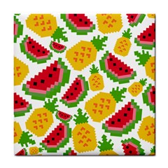 Watermelon Pattern Fruit Summer Tile Coaster