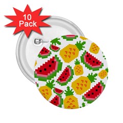 Watermelon Pattern Fruit Summer 2.25  Buttons (10 pack) 