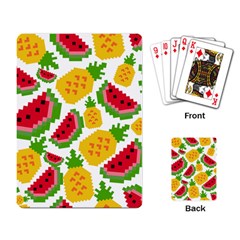 Watermelon Pattern Fruit Summer Playing Cards Single Design (Rectangle)