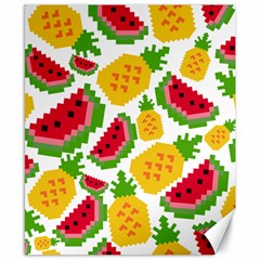 Watermelon Pattern Fruit Summer Canvas 8  x 10 