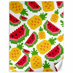 Watermelon Pattern Fruit Summer Canvas 18  x 24 