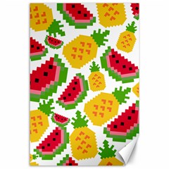 Watermelon Pattern Fruit Summer Canvas 24  x 36 