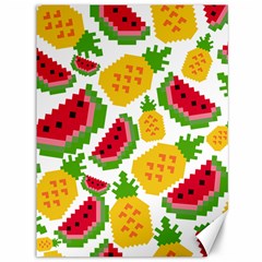 Watermelon Pattern Fruit Summer Canvas 36  x 48 