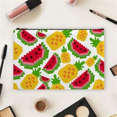 Watermelon Pattern Fruit Summer Cosmetic Bag (Large)