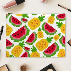 Watermelon Pattern Fruit Summer Cosmetic Bag (XL)