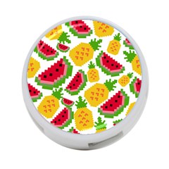 Watermelon Pattern Fruit Summer 4-Port USB Hub (One Side)