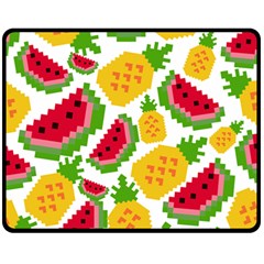 Watermelon Pattern Fruit Summer Fleece Blanket (Medium) 