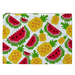 Watermelon Pattern Fruit Summer Cosmetic Bag (XXL)