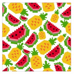 Watermelon Pattern Fruit Summer Square Satin Scarf (36  x 36 )