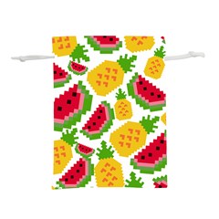 Watermelon Pattern Fruit Summer Lightweight Drawstring Pouch (M)