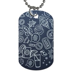 Internet Planet Drink Computer Dog Tag (one Side) by Wegoenart