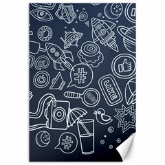 Internet Planet Drink Computer Canvas 24  X 36  by Wegoenart