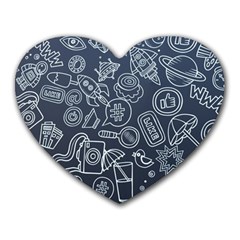 Internet Planet Drink Computer Heart Mousepads by Wegoenart