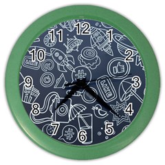 Internet Planet Drink Computer Color Wall Clock by Wegoenart