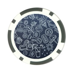 Internet Planet Drink Computer Poker Chip Card Guard by Wegoenart