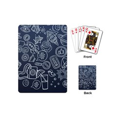 Internet Planet Drink Computer Playing Cards Single Design (mini) by Wegoenart