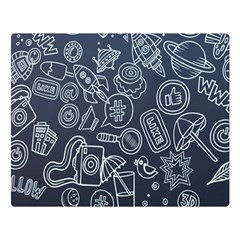 Internet Planet Drink Computer Double Sided Flano Blanket (large)  by Wegoenart