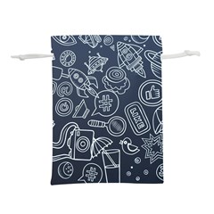 Internet Planet Drink Computer Lightweight Drawstring Pouch (m) by Wegoenart