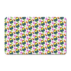 Sweet Dessert Food Cake Pattern Magnet (rectangular) by Wegoenart