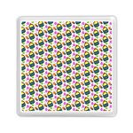 Sweet Dessert Food Cake Pattern Memory Card Reader (Square) Front