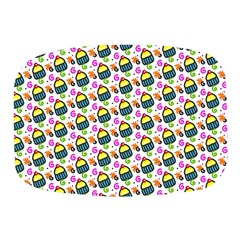 Sweet Dessert Food Cake Pattern Mini Square Pill Box by Wegoenart