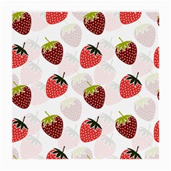 Strawberry Pattern Background Medium Glasses Cloth by Wegoenart