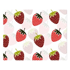 Strawberry Pattern Background Double Sided Flano Blanket (large)  by Wegoenart